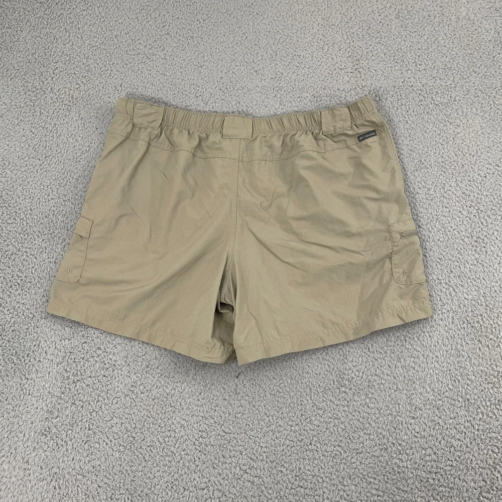 Columbia Shorts Men XL Tan Nylon Outdoor Hiking Gorpcore Cargos
